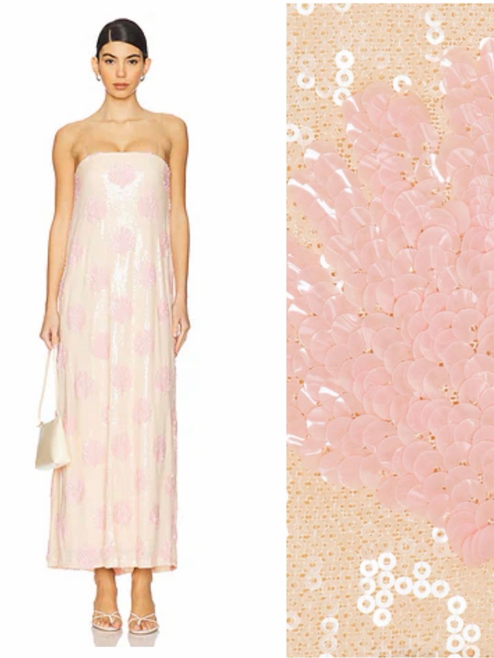 New Show Me Your Mumu Revolve Lizzy Midi Dress in Shell Sequins XXL